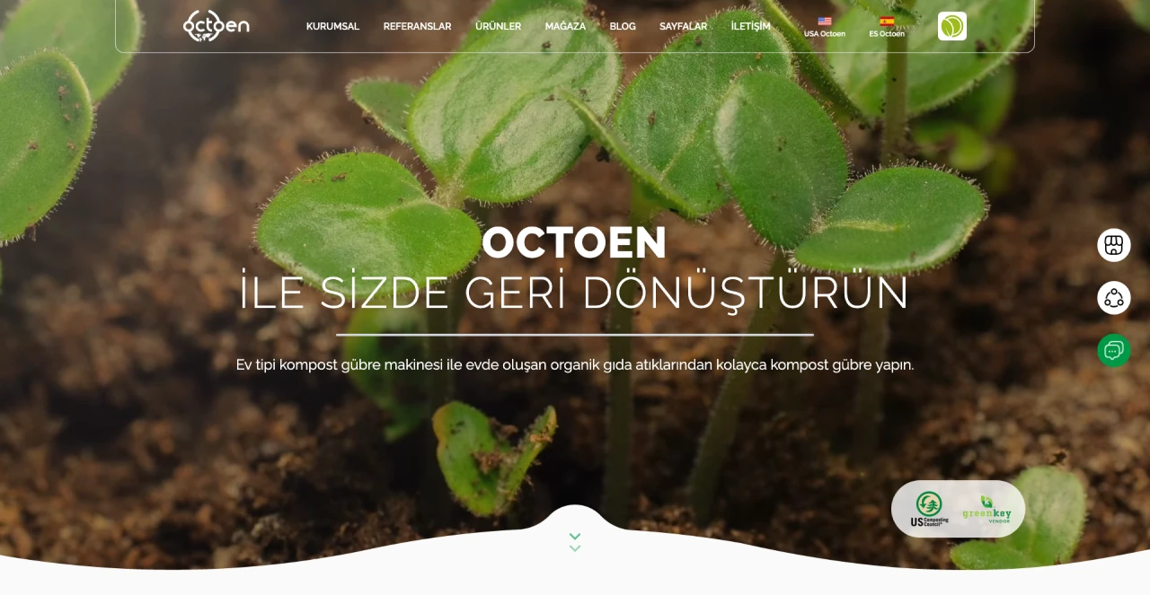  Octoen için Sürdürülebilir, Çok Dilli ve SEO Uyumlu SPA Web Sitesi Geliştirme