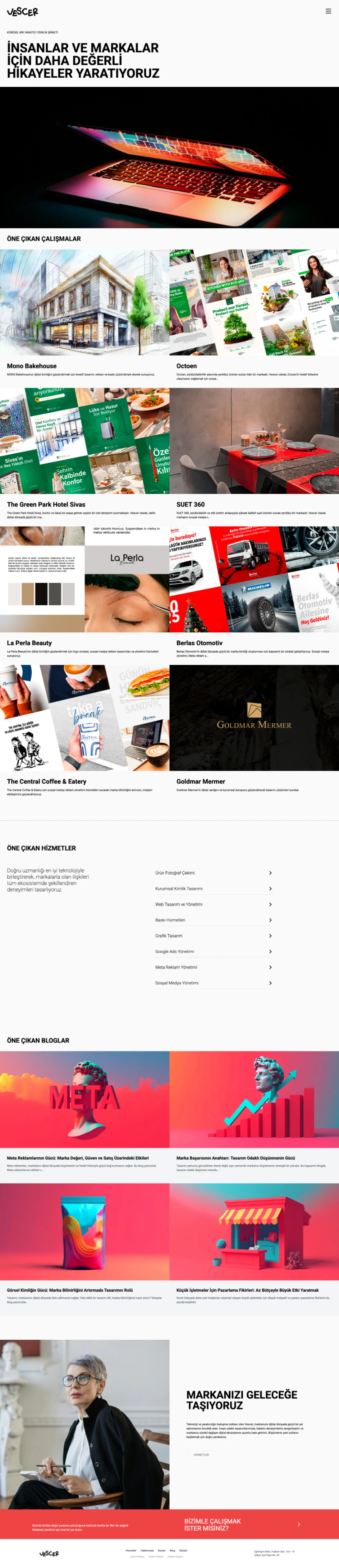  Vescer’in Dijital Kimliğini Güçlendiren Web Platformu